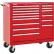 Kennedy® K1800 15 Drawer Roller Cabinet, 39-3/8"W x 18" x 39"H, Red