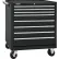 Kennedy® K2000 8 Drawer Roller Cabinet, 34"W x 20" x 39"H, Black