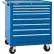 Kennedy® K2000 8 Drawer Roller Cabinet, 34"W x 20" x 39"H, Blue