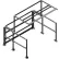 Kee Safety® Pivot Steel Mezzanine Pallet Gate, Standard, 72"W x 60"D x 78"H Clearance