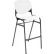 KFI Studios Bar Stool, Polypropylene Seat & Back, 400 lb. Capacity, White