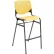 KFI Studios Bar Stool, Polypropylene Seat & Back, 400 lb. Capacity, Yellow