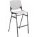 KFI Studios Bar Stool, Polypropylene Seat & Back, 400 lb. Capacity, Light Gray