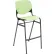 KFI Studios Bar Stool, Polypropylene Seat & Back, 400 lb. Capacity, Lime Green