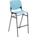 KFI Studios Bar Stool, Polypropylene Seat & Back, 400 lb. Capacity, Sky Blue