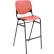 KFI Studios Bar Stool, Polypropylene Seat & Back, 400 lb. Capacity, Coral
