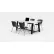 KFI Studios Midtown 72"x 36" Cafe Height Table, 4 Kool Chairs, Designer White Top/Black