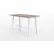 KFI Studios Midtown Conference Table, HPL, 72"L x 36"W x 41"H, Studio Teak Finish, White Frame