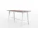 KFI Studios Midtown Conference Table, HPL, 84"L x 36"W x 41"H, Studio Teak Finish, White Frame
