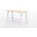 KFI Studios Midtown Conference Table, HPL, 84"L x 42"L x 41"H, Maple Finish, White Frame