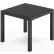KFI Studios Eveleen Indoor/Outdoor Square Side Table, Black