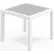 KFI Studios Eveleen Indoor/Outdoor Square Side Table, White/Gray