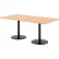 KFI Studios Proof Rectangle Table, 72"L x 36"W, Black Base, Maple Top