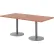 KFI Studios Proof Rectangle Table , 72"L x 36"W, Silver Base, River Cherry Top