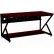 Kendall Howard® 60" Performance 400 Series LAN Station with Half Bottom Shelf, African Mahogany