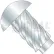 #0 x 1/8 Round Head Type U Drive Screw Zinc Bake - Pkg of 10000