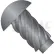 #0 x 3/16 Round Head Type U Drive Screw Black Oxide - Pkg of 10000