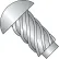 #2 x 1/4 Round Head Type U Drive Screw 18-8 Stainless Steel - Pkg of 10000