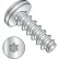 #2 x 3/8 6 Lobe Pan Plastite Alternative 48-2 Fully Threaded Zinc Bake And Wax - Pkg of 10000