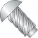 #4 x 3/16 Round Head Type U Drive Screw 316 Stainless Steel - Pkg of 10000