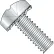 4-40X1/4  Phillips Pan External Sems Machine Screw Fully Threaded Zinc Bake, Pkg of 10000