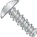 #4 x 3/8 #3 Head Phillips Truss High Low Screw Fully Threaded Zinc Bake - Pkg of 10000