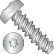 #4 x 1/2 #3HD Six Lobe Pan High Low Screw Fully Threaded 18-8 Stainless Steel - Pkg of 5000