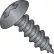 6-18X5/8 Phillips Full Contour Truss Self Tapping Screw Type A Fully Threaded Black Oxide 10000 pcs