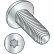 8-32X3/8 6 Lobe Pan Taptite Alternative Thread Rolling Screw Fully Thrd Zinc Bake & Wax 10000 pcs
