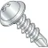#8 x 3/4 Phillips Round Washer Head Self Drilling Screw Full Thread Zinc Bake - Pkg of 10000