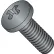 8-32X1 Phillips Pan Full Thread Machine Screw Fully Threaded Black Oxide, Pkg of 5000