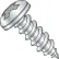 #8 x 1-1/4 Phillips Pan Self Tapping Screw Type A Fully Threaded Zinc Bake - Pkg of 4000