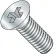 8-32X1 1/4 Phillips Flat Machine Screw Fully Threaded Zinc, Pkg of 5000