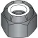 8-32  Nylon Insert Hex Lock Nut Black Oxide, Pkg of 2000