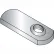 8-32 Weld Nuts with .625 Tab Base 18-8 Stainless Steel, Pkg of 1000
