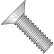 10-24X1 Phillips Flat 100 Degree Machine Screw Fully Threaded 18 8 Stainless Steel, Pkg of 2000