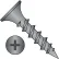 10X1 1/4 Phillips Bugle Head Coarse Thread Drywall Screw Black Phosphate Particle Board 2000 pcs