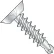 #10 x 1-1/2 Phillips Flat Undercut Full Thread Self Drilling Screw Zinc Bake - Pkg of 1000