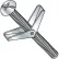3/16 X 4 Combination Round Head Toggle Bolt Zinc - Package of 50
