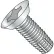 12-24X1/2  Phillips Flat Undercut Thread Cutting Screw Type F Fully Threaded Zinc, Pkg of 8000
