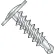 #12 x 1 Phillips Modified Truss Head Self Drilling Scew Full Thread Zinc Bake - Pkg of 3000