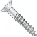 #12 x 4 Phillips Flat Full Body 2/3 Thread Wood Screw Zinc - Pkg of 400