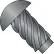 #14 x 1/2 Round Head Type U Drive Screw Black Oxide - Pkg of 3000