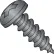 #14 x 3/4 Phillips Pan Self Tapping Screw Type A Fully Threaded Black Oxide - Pkg of 3000