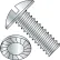 1/4-20X3/4 Slotted Truss Serrated Machine Screw Fully Threaded Zinc, Pkg of 3000