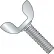 1/4-20X3/4 Stamped Steel Wing Screw Type D Zinc, Pkg of 200