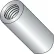 4-40X7/8  One Quarter Round Standoff Aluminum, Pkg of 1000