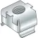 1/4-20-3B  Cage Nuts Zinc, Pkg of 1000