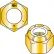 1/4-20  Nylon Insert Hex Locknut Grade 8 Zinc Yellow, Pkg of 600