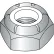 1/4-20  NTE  Thin Pattern Nylon Insert Hex Lock Nut 18 8 Stainless Steel, Pkg of 1000